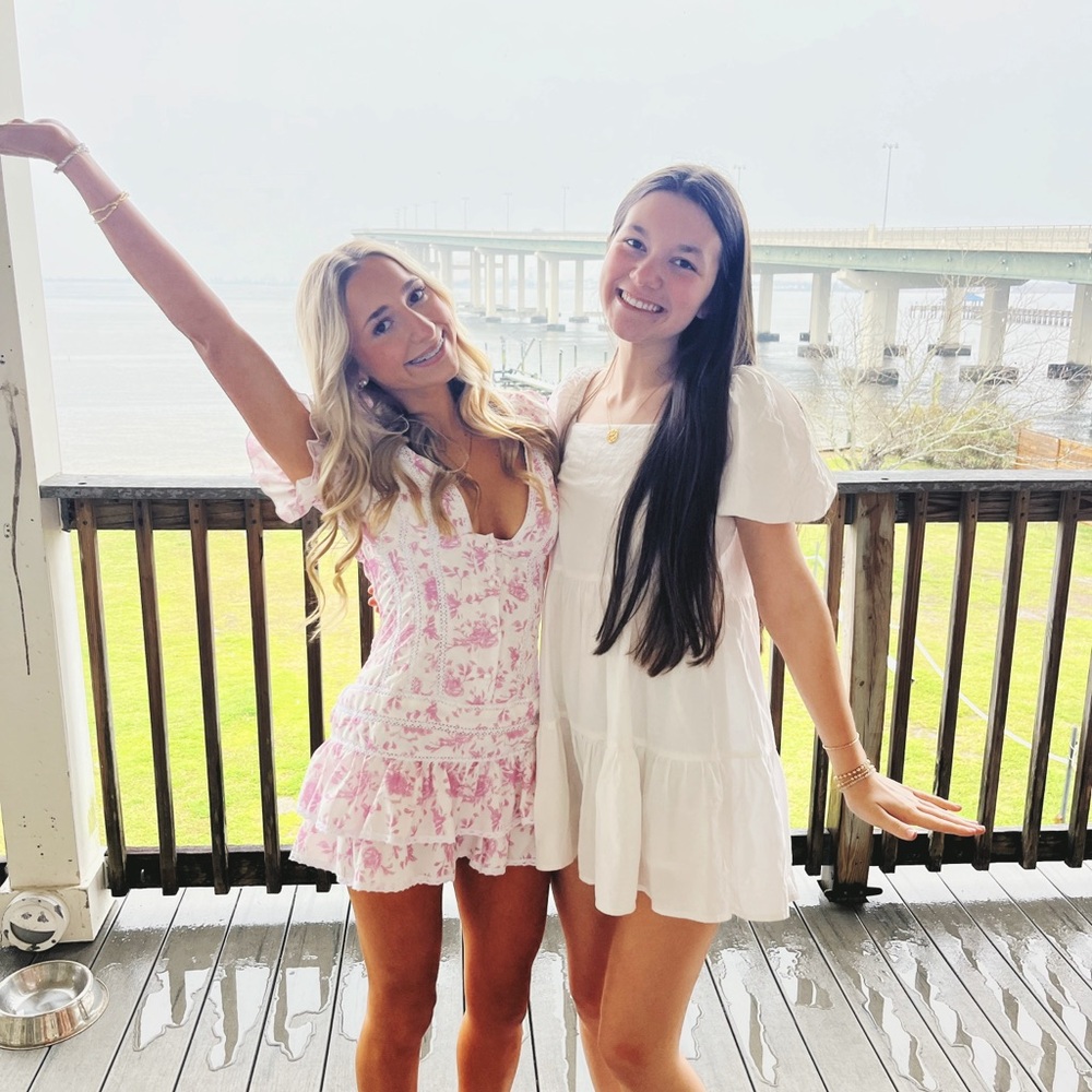 Floral Pink Mini Dress